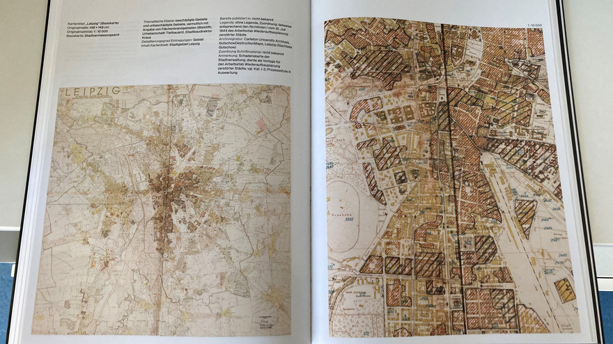 Auszug aus dem Atlas Kriegsschadenskarten Deutschland