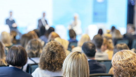 Business conference and presentation, international political meeting or roundtable