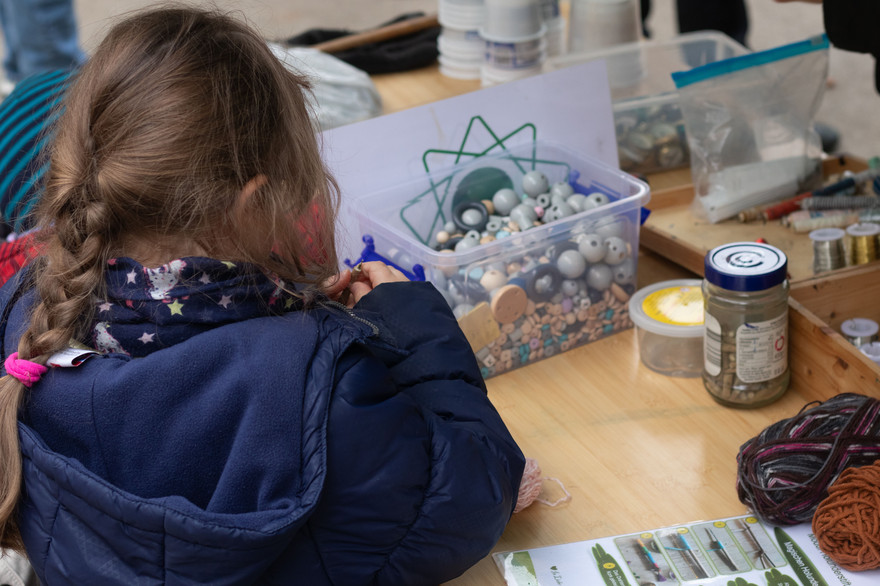 Viele der Ausstellerinnen und Aussteller boten Aktionen zum Mitmachen an. 