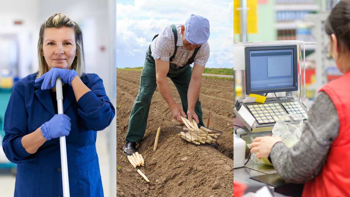 Darstellung unterschiedlicher Berufe