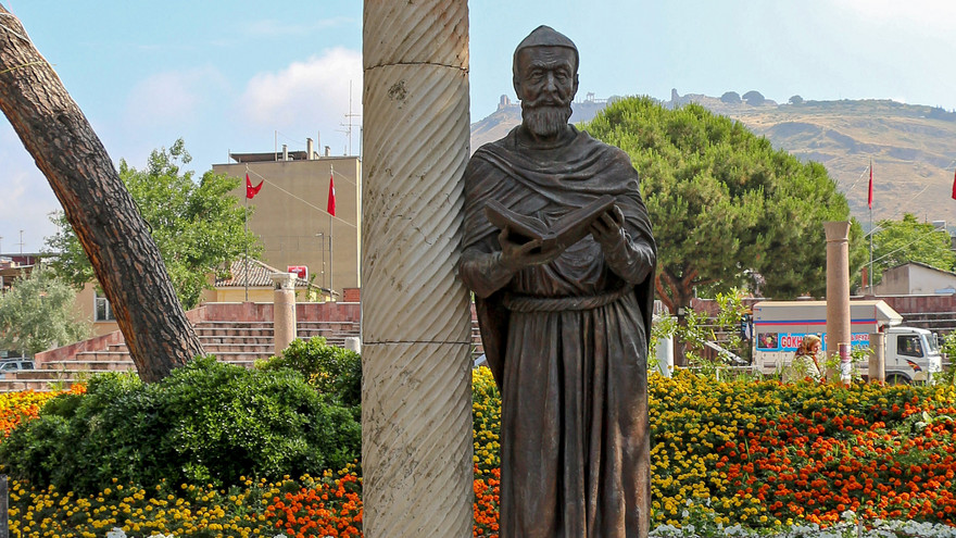 Statue des Arztes Galen in seiner Geburtsstadt Pergamon.