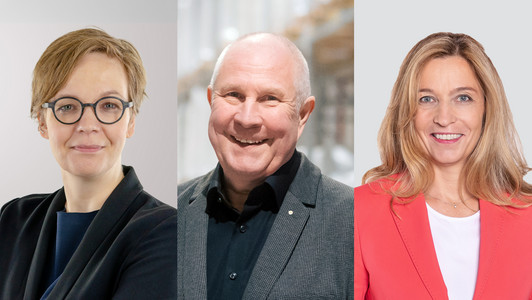 Prof. Dr. Sandra Buchholz, Claus Huttner und Anja Miller