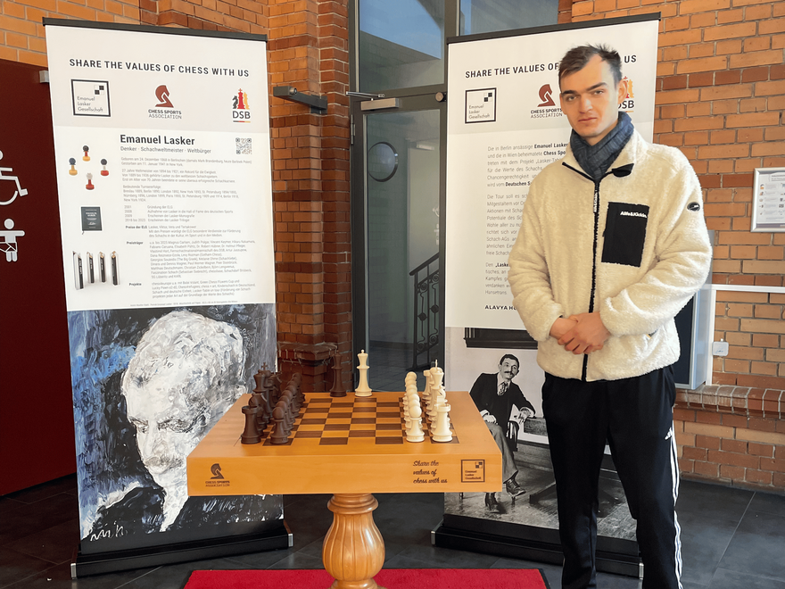 Alexander Albus bei den Deutschen Hochschulmeisterschaften im Schach.