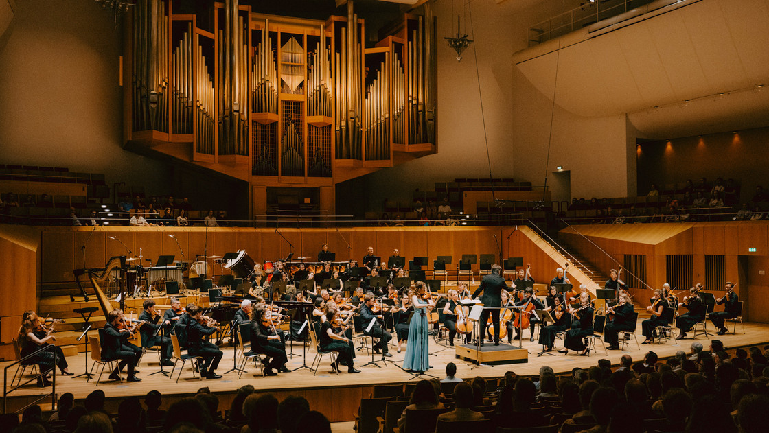 Orchester auf der Bühne