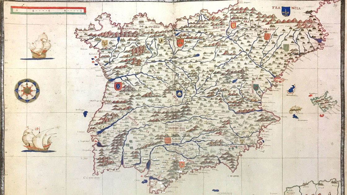 Karte von Iberischer Halbinsel im Mittelalter