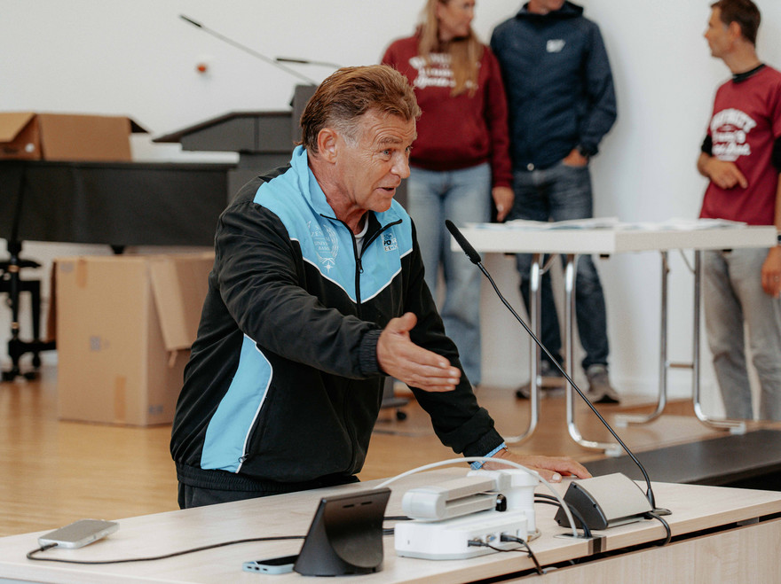 Stefan Voll bei der Siegerehrung.